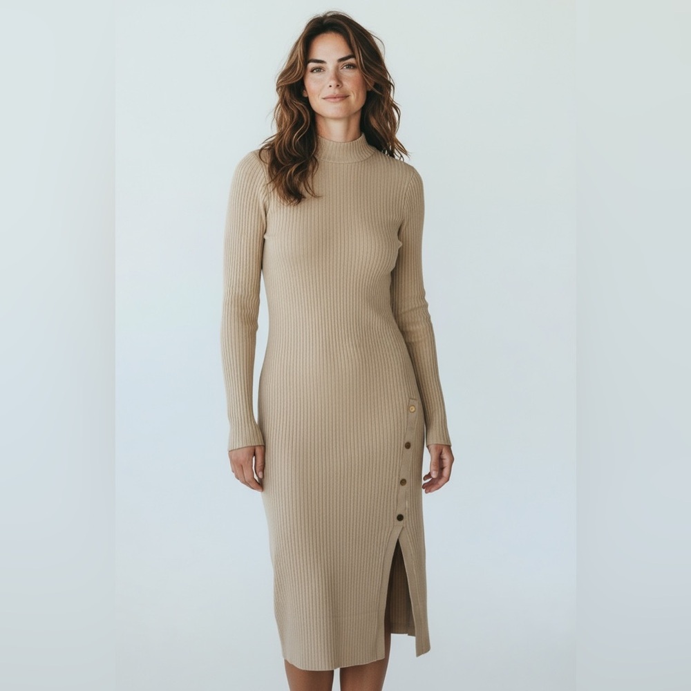 ❤️Emma & Posh beige  Sweater Dress☆